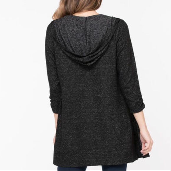 Ricki’s Hooded Tunic Length Open Cardigan - Size Small - Picture 2 of 9